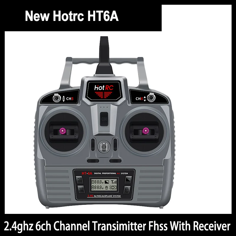 

2023 Hotrc Ht6a 2.4ghz 6ch Channel Transimitter Fhss With Super Light Receiver For Mini Rc Planes Rc Cars Fpv Drone