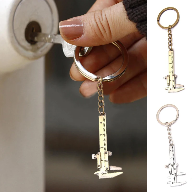 1PC Creative Keychain Zinc Alloy Vernier Caliper Keychain Fashion Jewelry Convenient Small Gift Mini Tool Keychain Pendant
1PC Creative Keychain Zinc Alloy Vernier Caliper Keychain Fashion Jewelry Convenient Small Gift Mini Tool Keychain Pendant