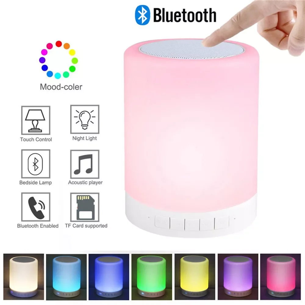 Accessory Light Bluetooth Accessory Wireless Portable Mini Player Touch Pat Light Colorful LED Bedside Table Lamp For Bedroom Ou
Accessory Light Bluetooth Accessory Wireless Portable Mini Player Touch Pat Light Colorful LED Bedside Table Lamp For Bedroom Ou