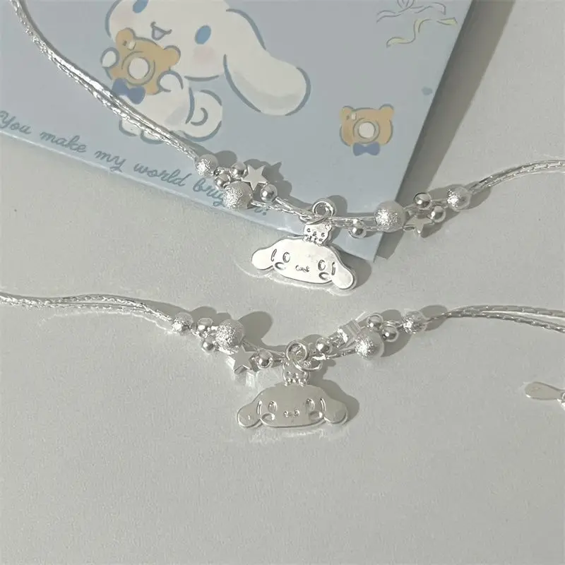 Kawaii Cinnamorol Cute Bracelet Sanrio Cartoon Anime Bracelet Silver Girl Jewelry Girlfriend Girlfriend Birthday Holiday Gift
Kawaii Cinnamorol Cute Bracelet Sanrio Cartoon Anime Bracelet Silver Girl Jewelry Girlfriend Girlfriend Birthday Holiday Gift