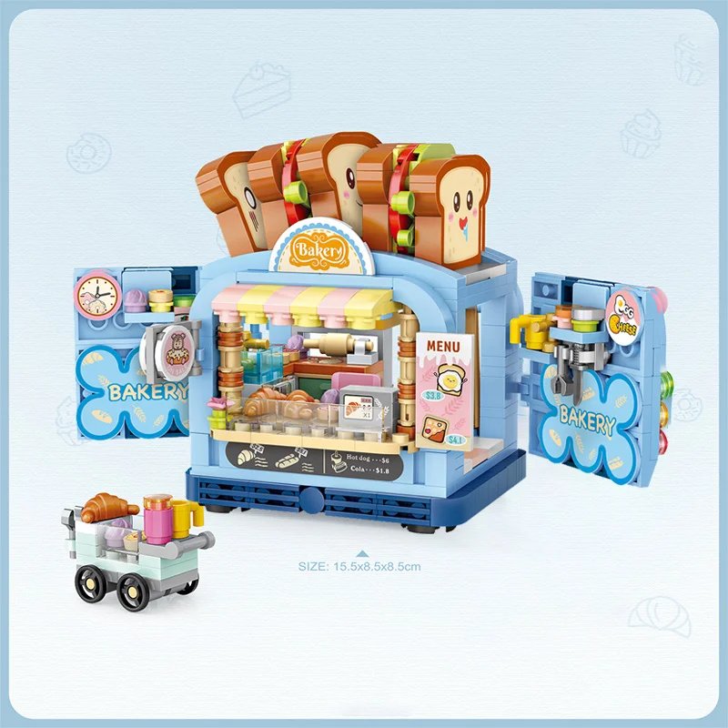 LOZ Mini Blocks City Street view selling trucks fruit/icecream/coffee/pizza/bakery shop learning I-Interactive Toys Brinquedos
LOZ Mini Blocks City Street view selling trucks fruit/icecream/coffee/pizza/bakery shop learning I-Interactive Toys Brinquedos