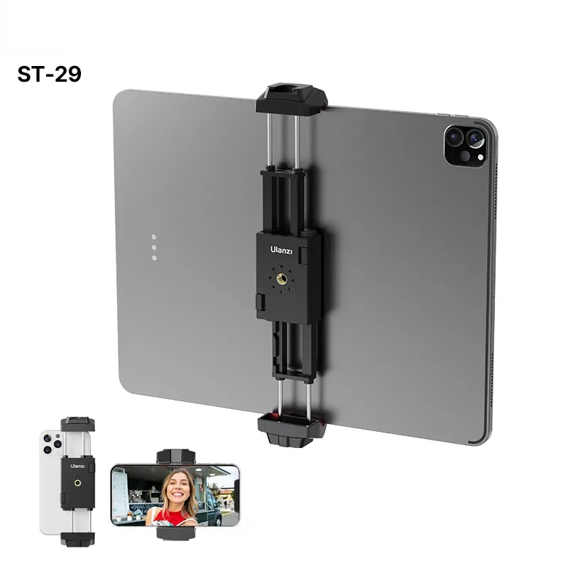 Factory Direct Selling ST-29 Tablet Tripod Mount Stand Holder w Cold Shoe iPad Air Pro Horizontal Ver
Factory Direct Selling ST-29 Tablet Tripod Mount Stand Holder w Cold Shoe iPad Air Pro Horizontal Ver