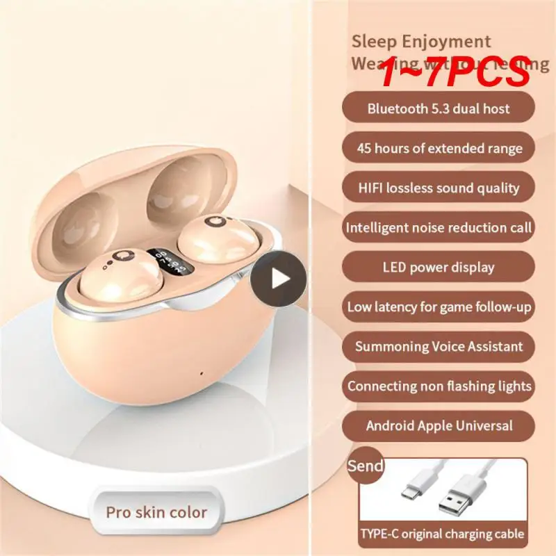 1~7PCS Wireless Headset Mini Small Running Sports Headset New Popular Private Model Ultra Long Life In Ear Sleep
1~7PCS Wireless Headset Mini Small Running Sports Headset New Popular Private Model Ultra Long Life In Ear Sleep