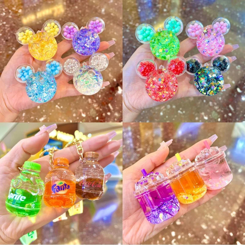 10Pcs Products in Stock New Luminous Oil-in Quicksand Bottle without Keychain Pendant Desktop Small Ornaments Milky Tea Cup Coke
10Pcs Products in Stock New Luminous Oil-in Quicksand Bottle without Keychain Pendant Desktop Small Ornaments Milky Tea Cup Coke