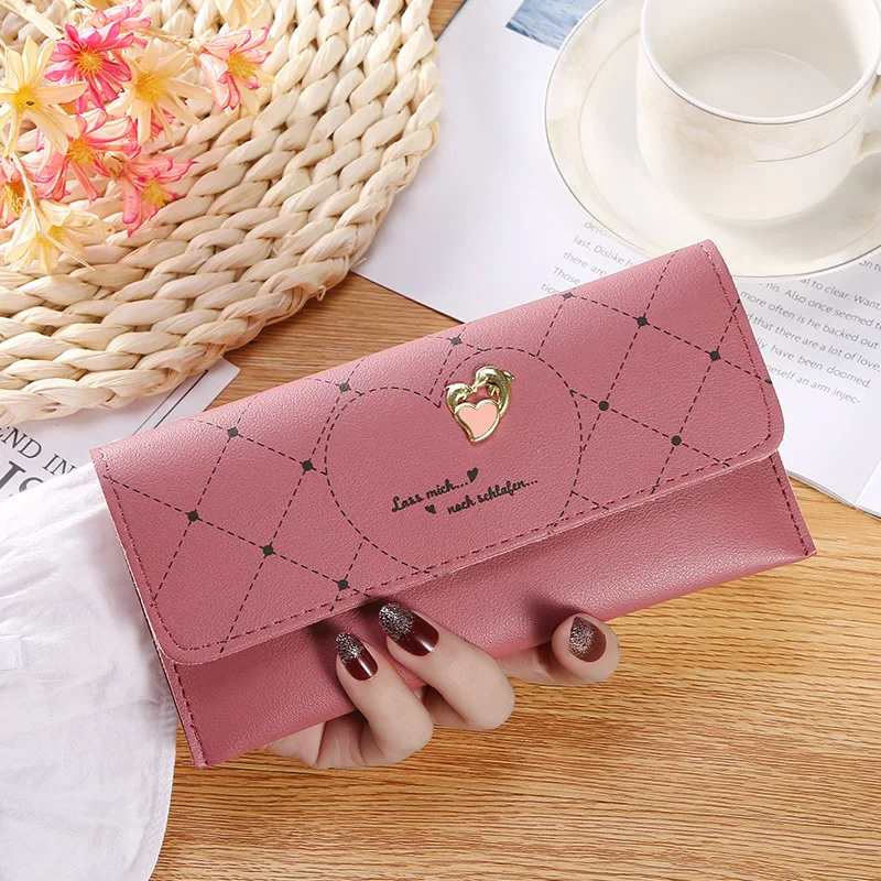 Women's Long purse Zipper folding large capacity wallet Love metal lattice printing fashion mobile phone bag hand bag
Women's Long purse Zipper folding large capacity wallet Love metal lattice printing fashion mobile phone bag hand bag