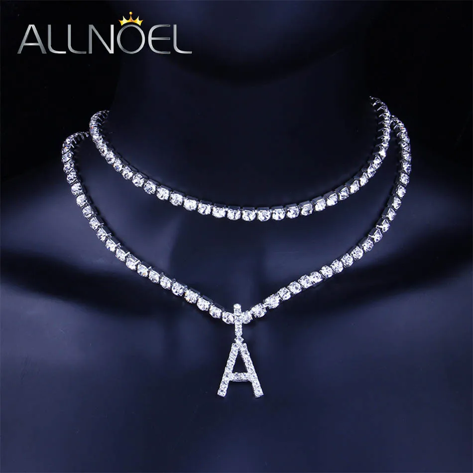 ALLNOEL Copper 26 Letter Pendant Choker Korean Tennis Chain Alphabet Initial Necklace for Men Women Hiphop Simple Style 2022 New
ALLNOEL Copper 26 Letter Pendant Choker Korean Tennis Chain Alphabet Initial Necklace for Men Women Hiphop Simple Style 2022 New