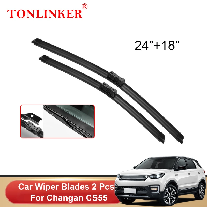 

TONLINKER Wiper Blades For Changan CS55 2019 2020 2021 CS55Plus 2022 Car Accessories Front Windscreen Wiper Blade Brushes Cutter