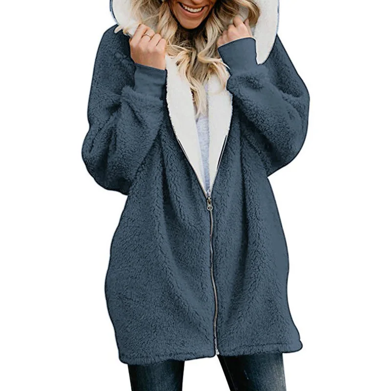 Women Winter Warm Fluffy Jacket Plush Girls Coat Hooded Hoodies Female Sweatshirt Windbreaker OverSize 3xl 4xl 5xl Streetwear
Women Winter Warm Fluffy Jacket Plush Girls Coat Hooded Hoodies Female Sweatshirt Windbreaker OverSize 3xl 4xl 5xl Streetwear