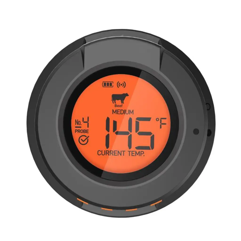 Wireless Bluetooth Thermometer Remote Digital Kitchen Cooking Food Meat Thermometer With Probe For BBQ Smoker Grill Oven
Wireless Bluetooth Thermometer Remote Digital Kitchen Cooking Food Meat Thermometer With Probe For BBQ Smoker Grill Oven