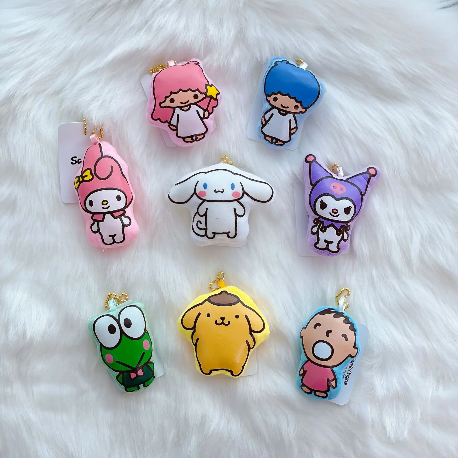 New Sanrio Plush Key Pendant My Melody Kuromi Pompompurin Cinnamoroll Kawaii Pendant Backpack Accessories
New Sanrio Plush Key Pendant My Melody Kuromi Pompompurin Cinnamoroll Kawaii Pendant Backpack Accessories