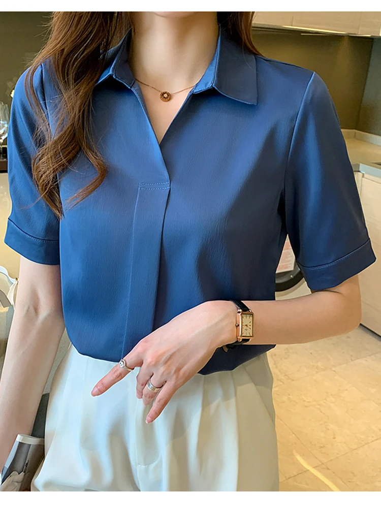 Blusa Mujer 2022 White Shirt Women Blouse Turn-down Collar Top Summer Office Lady Clothes For Woman Short Sleeve Chiffon Blouses
Blusa Mujer 2022 White Shirt Women Blouse Turn-down Collar Top Summer Office Lady Clothes For Woman Short Sleeve Chiffon Blouses