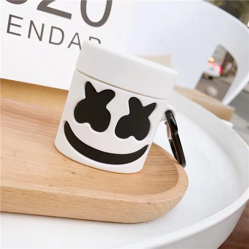 Fashion Cartoon White Smiley Face Bluetooth Headset Cover for Airpods 1 2 Pro Silicone Airpods Case
Fashion Cartoon White Smiley Face Bluetooth Headset Cover for Airpods 1 2 Pro Silicone Airpods Case