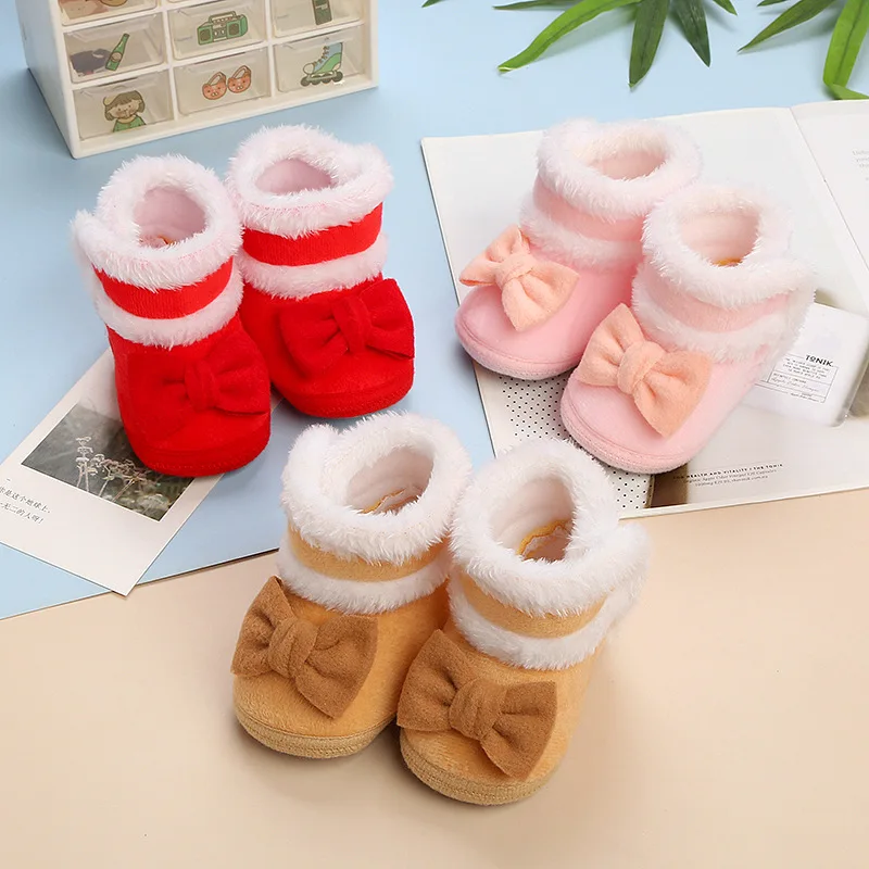 2 Styles of Autumn and Winter Baby Shoes 0-1 Year Old Non-slip Toddler Shoes Thick Cotton Shoes Soft Soled Toddler Shoes Big Bow
2 Styles of Autumn and Winter Baby Shoes 0-1 Year Old Non-slip Toddler Shoes Thick Cotton Shoes Soft Soled Toddler Shoes Big Bow