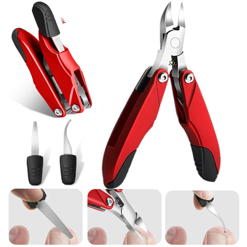 3In1 Thick Ingrown Toenail Nail Clippers Professional Multifunction Cuticle Nipper Cutter For Foot Tool for Manicure Pedicure
3In1 Thick Ingrown Toenail Nail Clippers Professional Multifunction Cuticle Nipper Cutter For Foot Tool for Manicure Pedicure