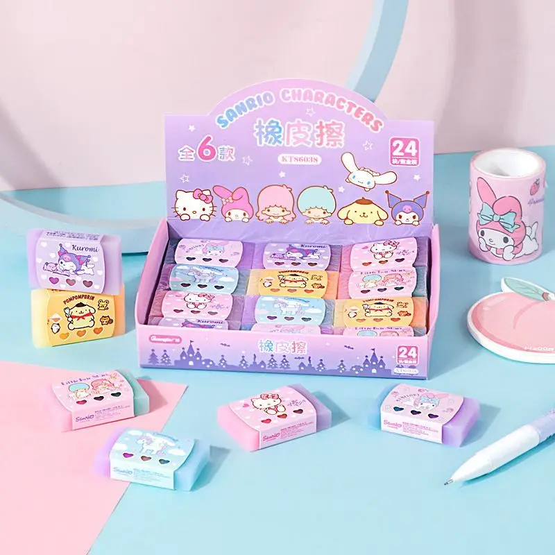 Kawaii Kuromi MyMelody HelloKittys Cinnamoroll ластик мультфильм Sanrio девушка сердце креативный карандаш бесшовный стирать канцелярские призы
Kawaii Kuromi MyMelody HelloKittys Cinnamoroll ластик мультфильм Sanrio девушка сердце креативный карандаш бесшовный стирать канцелярские призы