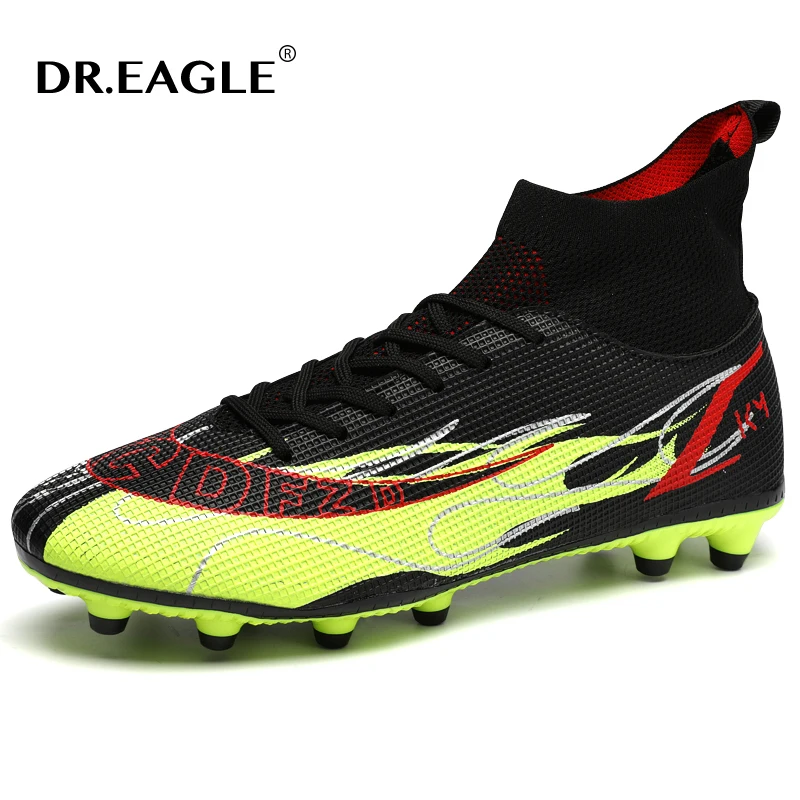 DR.EAGLE Man High Top Ankle Football Train Shoes Turf Classic Soccer Boots Women Sneakers Lightweight Kids Indoor Turf Futsal
DR.EAGLE Man High Top Ankle Football Train Shoes Turf Classic Soccer Boots Women Sneakers Lightweight Kids Indoor Turf Futsal