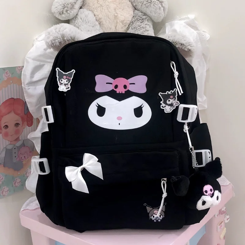 Kawaii Sanrio Backpack Cute Bow Female Student Schoolbag Anime Kuromi Melody Cinnamoroll Girls Outdoor Travel Portable Backpack
Kawaii Sanrio Backpack Cute Bow Female Student Schoolbag Anime Kuromi Melody Cinnamoroll Girls Outdoor Travel Portable Backpack