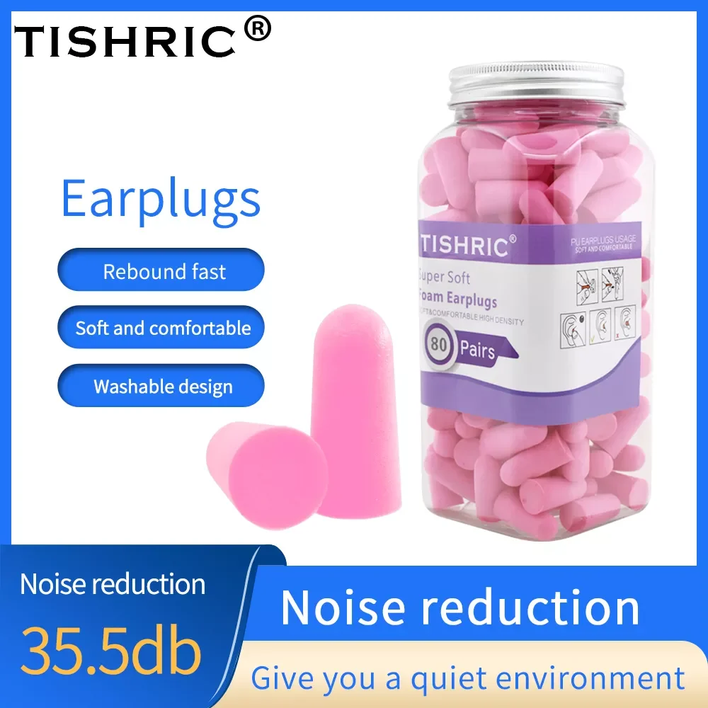 TISHRIC Ear plugs 35.5db Anti-Noise Canned PU Noise Reduction Earplugs Soundproof Earplugs Sponge Noise Reduction
TISHRIC Ear plugs 35.5db Anti-Noise Canned PU Noise Reduction Earplugs Soundproof Earplugs Sponge Noise Reduction