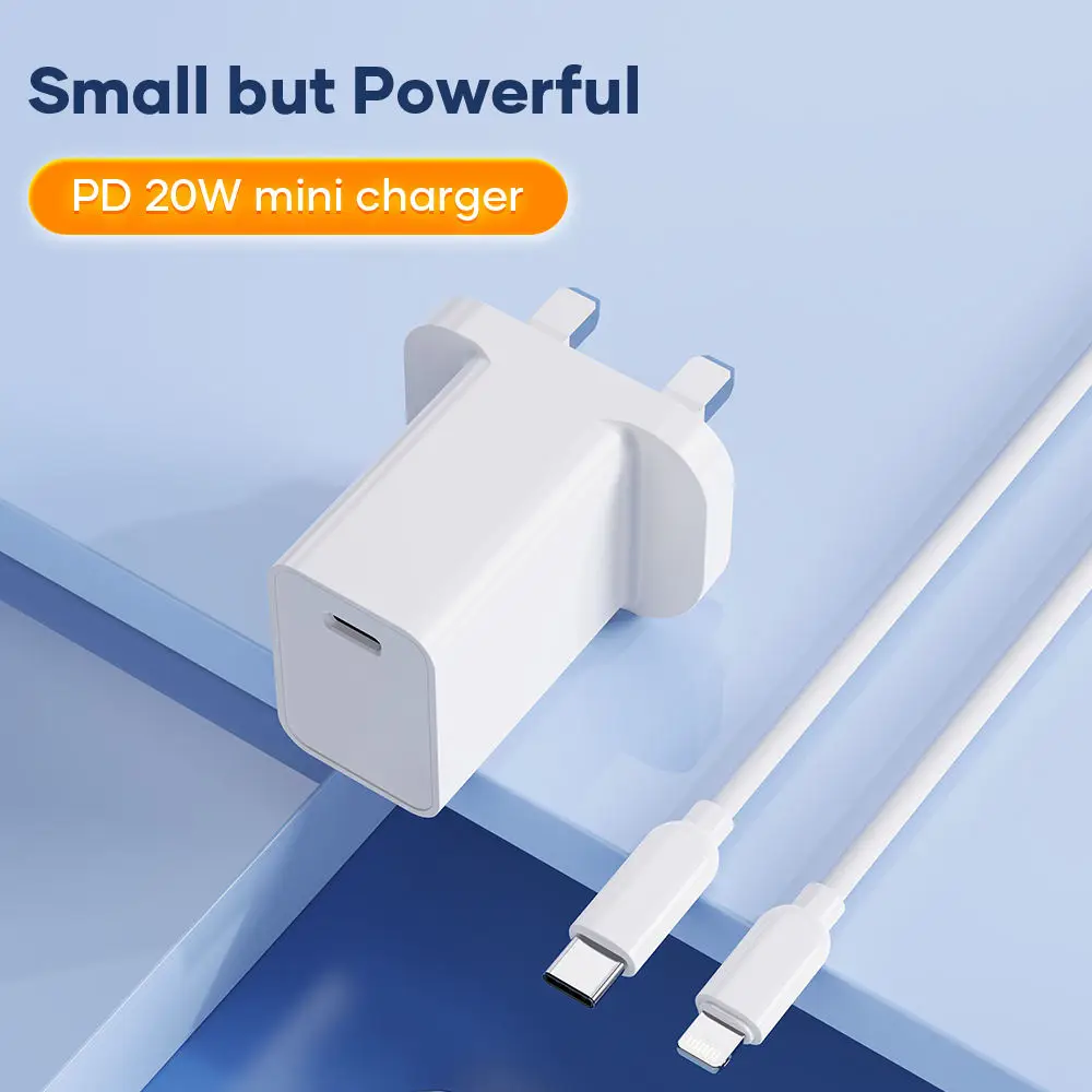 ROCK PD 20W Fast Charger For iPhone 14 13 12 11 Pro Max SE3 X XS XR iPad Air Quick Charger with USB C Type C Fast Charge Cable
ROCK PD 20W Fast Charger For iPhone 14 13 12 11 Pro Max SE3 X XS XR iPad Air Quick Charger with USB C Type C Fast Charge Cable