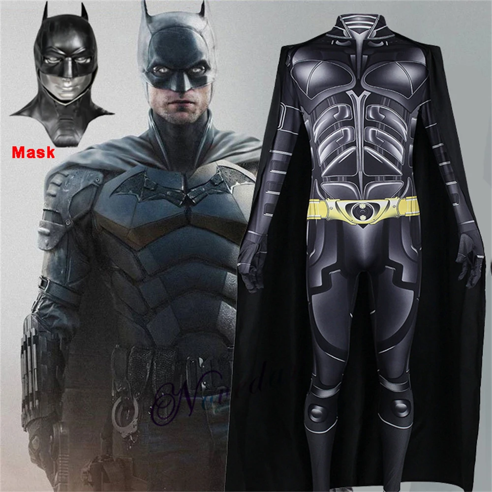 The Dark Knight Joker Bruce Wayne Cosplay Costume Bats Superhero Jumpsuit Cape Helmet Mask Fancy Halloween Party Suit Props
The Dark Knight Joker Bruce Wayne Cosplay Costume Bats Superhero Jumpsuit Cape Helmet Mask Fancy Halloween Party Suit Props