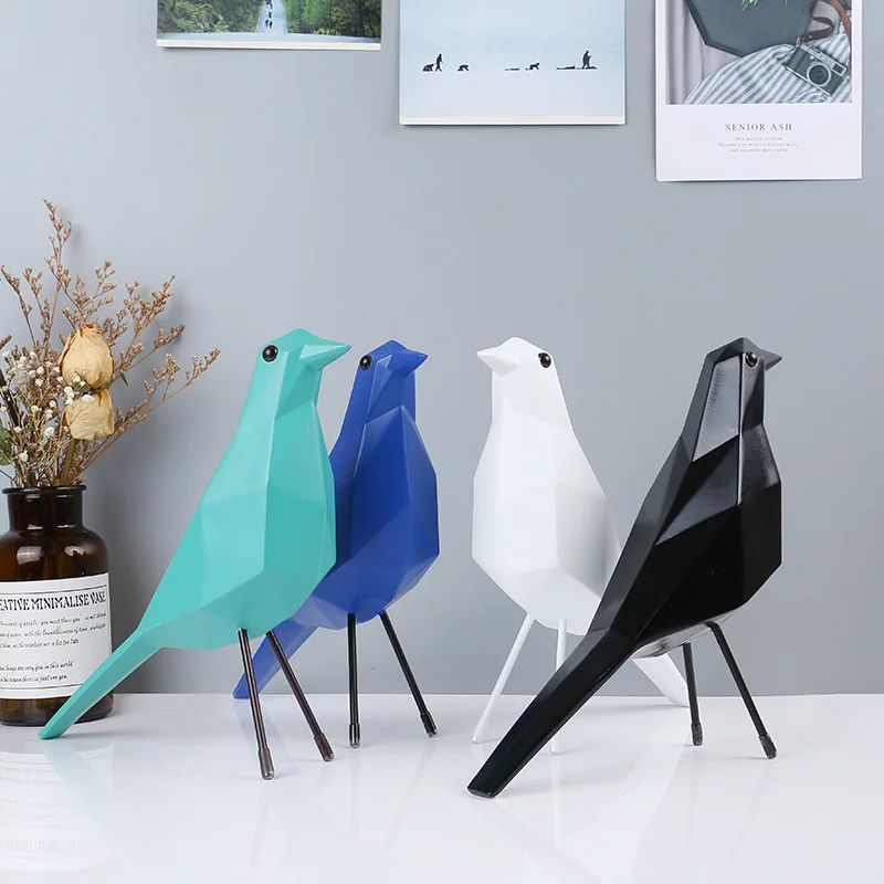 Simple modern origami geometric bird ornaments home study living room office creative decorations
Simple modern origami geometric bird ornaments home study living room office creative decorations