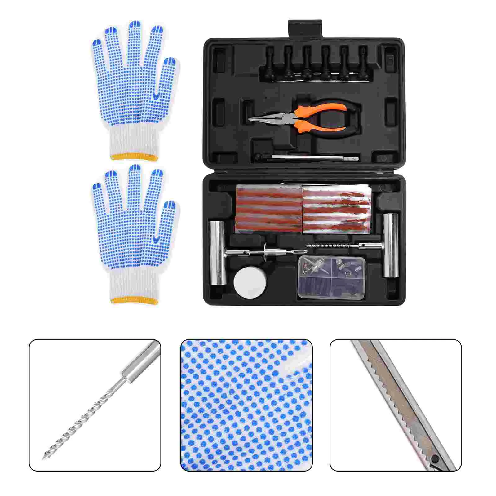 1 Set of Universal Tire Repair Kit Tyre Repair Tool Practical Hand Tool
1 Set of Universal Tire Repair Kit Tyre Repair Tool Practical Hand Tool