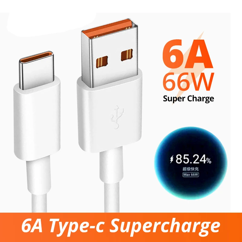 Super Fast Charging USB Type C Cable 6A USB C Cable for Huawei P40 P30 Type-C Data Cord Charger USBC Cable For Xiaomi 10 Pro 9
Super Fast Charging USB Type C Cable 6A USB C Cable for Huawei P40 P30 Type-C Data Cord Charger USBC Cable For Xiaomi 10 Pro 9