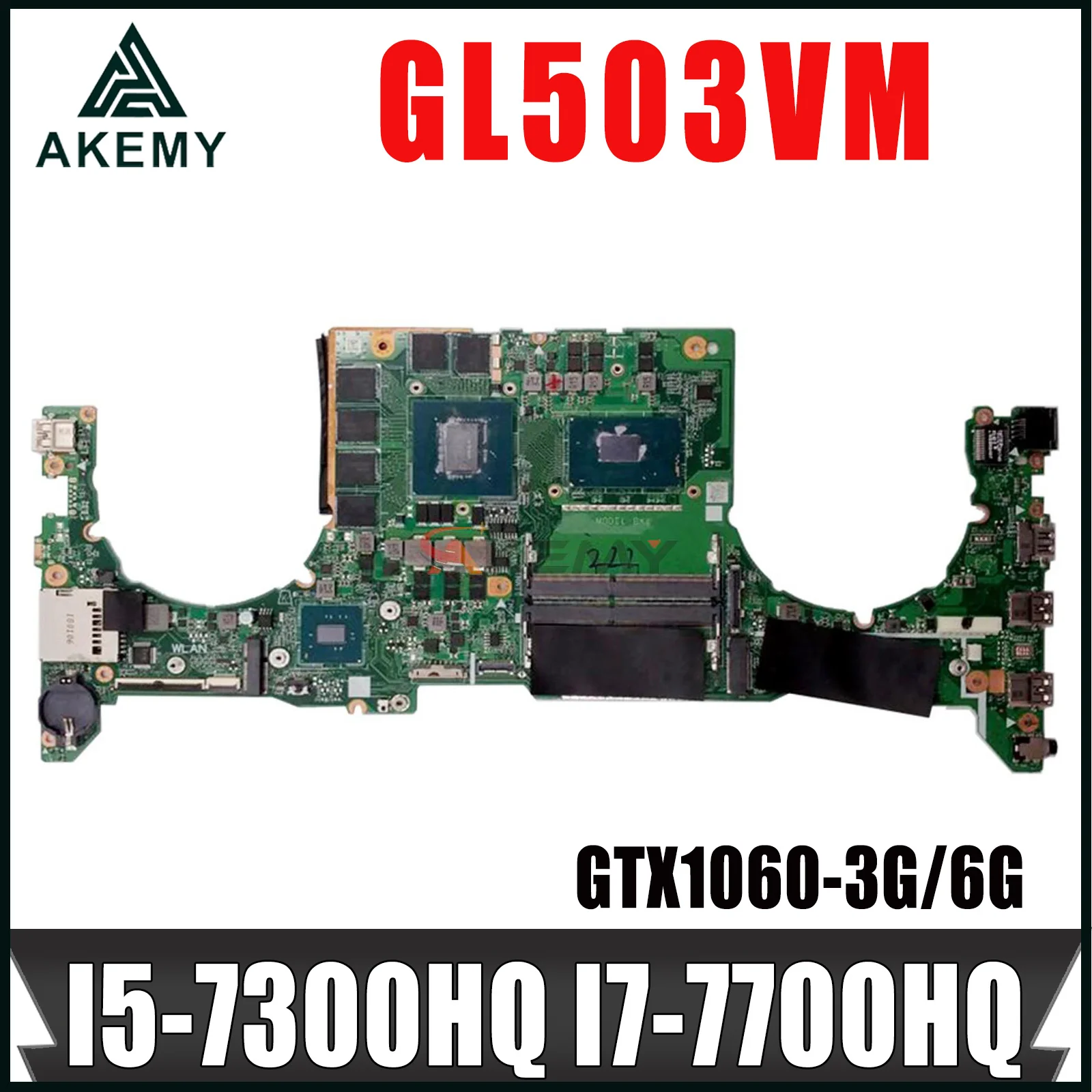 Материнская плата GL503VM для ноутбука Asus FX503VM FX63V S5AM DA0BKLMBAD0 DABKLMB1AA0
Материнская плата GL503VM для ноутбука Asus FX503VM FX63V S5AM DA0BKLMBAD0 DABKLMB1AA0