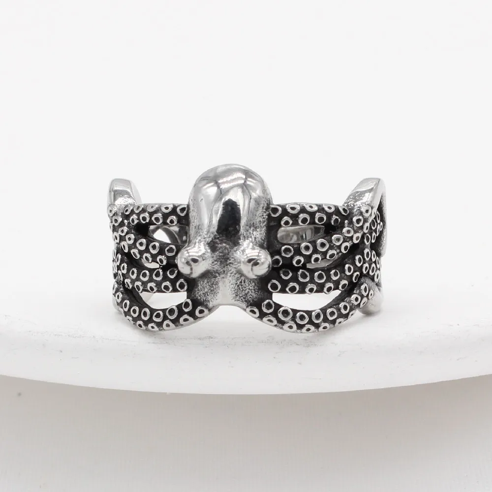 Vintage Fashion Gothic Octopus Octopus Octopus Octopus Titanium Steel Ring for Women Men Punk Party Jewelry Gift
Vintage Fashion Gothic Octopus Octopus Octopus Octopus Titanium Steel Ring for Women Men Punk Party Jewelry Gift