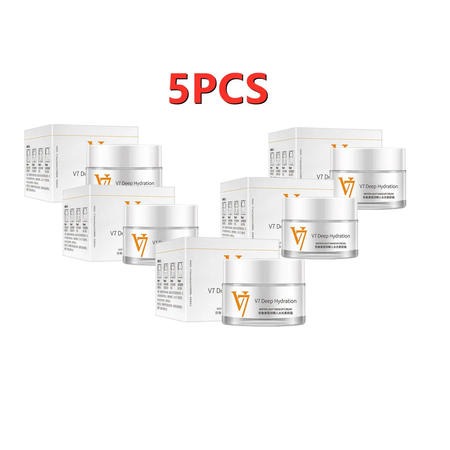 5PCS IMAGES V7 Toning Light Face Cream Moisturizing Whitening Anti-aging Anti wrinkle Essence Day Cream Face Care 50g
5PCS IMAGES V7 Toning Light Face Cream Moisturizing Whitening Anti-aging Anti wrinkle Essence Day Cream Face Care 50g