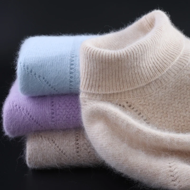 Autumn/Winter New Women's Pullover 100% Mink Cashmere Sweater Casual Knitwear Turtleneck Tops Loose Thick Versatile Blouse
Autumn/Winter New Women's Pullover 100% Mink Cashmere Sweater Casual Knitwear Turtleneck Tops Loose Thick Versatile Blouse