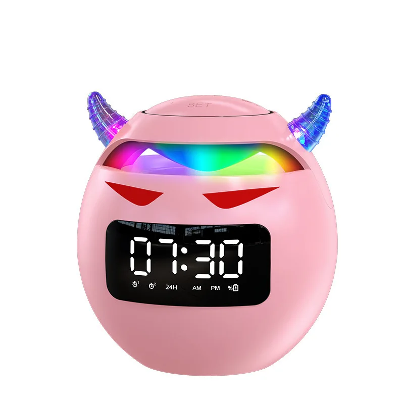 Little devil bluetooth speaker home wireless subwoofer high volume card 3d surround HIFI sound quality screen display clock FM
Little devil bluetooth speaker home wireless subwoofer high volume card 3d surround HIFI sound quality screen display clock FM
