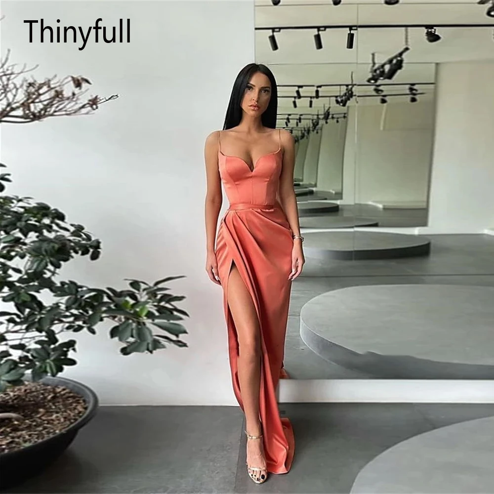 Thinyfull Sexy Suspender Evening Dress Italian Shoulder V-neck Dance Dress Floor Style Fishtail High Split Formal Party Dress
Thinyfull Sexy Suspender Evening Dress Italian Shoulder V-neck Dance Dress Floor Style Fishtail High Split Formal Party Dress