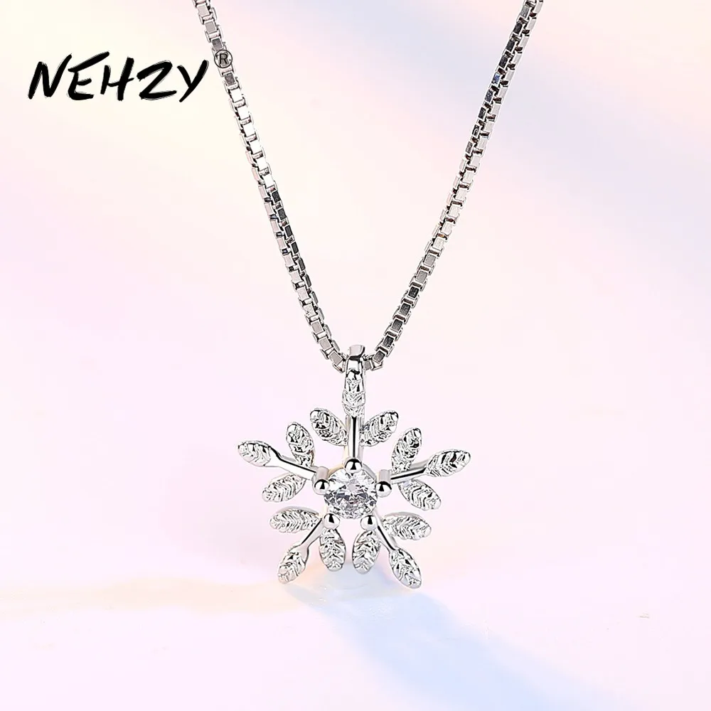 DAYIN 925 Sterling Silver Necklace Pendant Fashion Jewelry New Woman High Quality Flower Crystal Zircon Necklace Length 45CM
DAYIN 925 Sterling Silver Necklace Pendant Fashion Jewelry New Woman High Quality Flower Crystal Zircon Necklace Length 45CM
