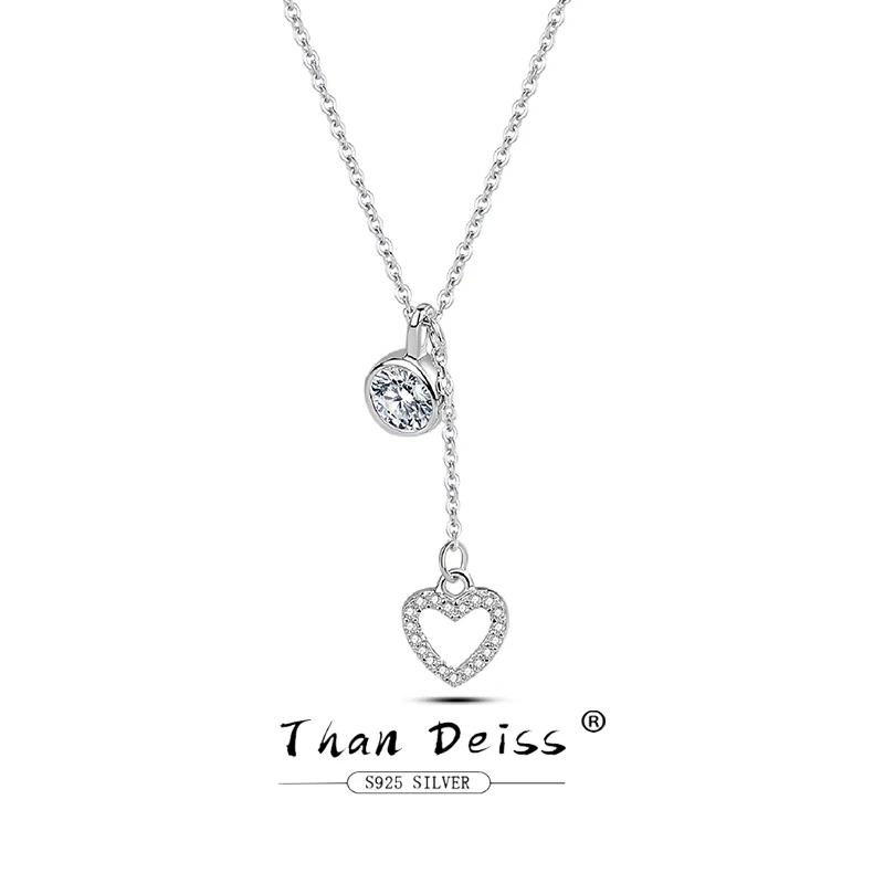 Женское колье из серебра 925 пробы, с подвеской в виде сердца и звезды 
Женское колье из серебра 925 пробы, с подвеской в виде сердца и звезды