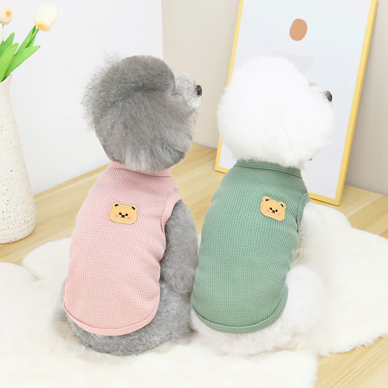 Bear Pet Vest Dog Clothes Cat Solid Color Dog T-shirt Clothes Pet Thin Section Fashion Chihuahua Summer Breathable Pug Clothes
Bear Pet Vest Dog Clothes Cat Solid Color Dog T-shirt Clothes Pet Thin Section Fashion Chihuahua Summer Breathable Pug Clothes
