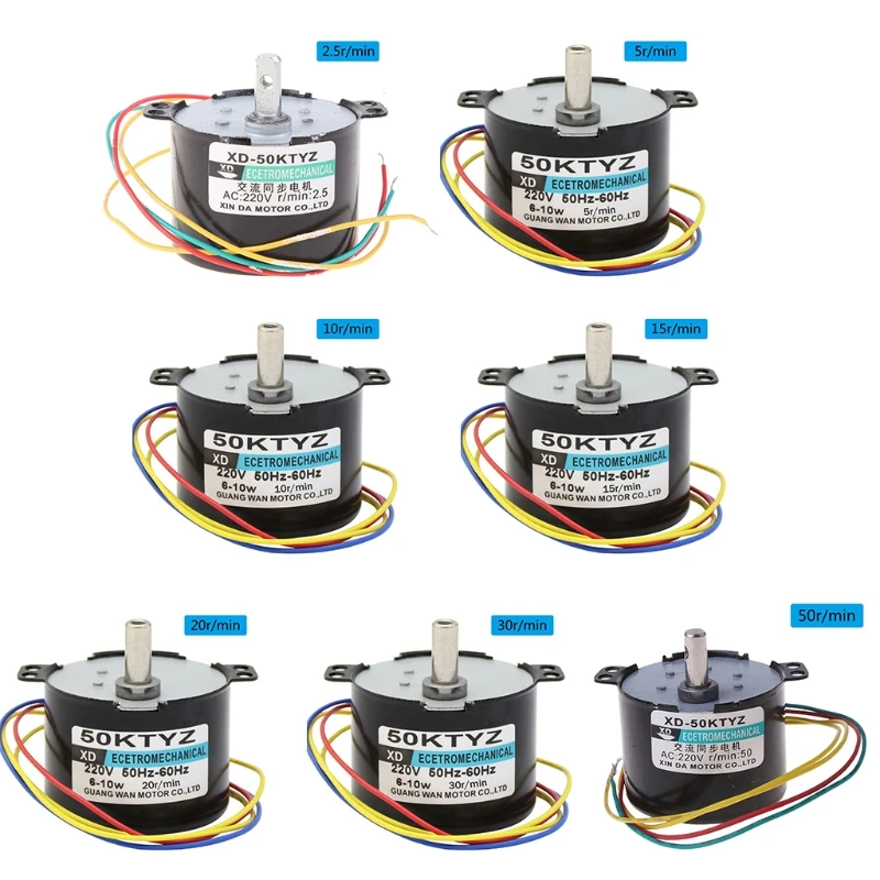 50KTYZ Magnet Synchronous Motor AC220V 2.5-50R/Min Low Speed Reducer Motors Kit DropShip 
50KTYZ Magnet Synchronous Motor AC220V 2.5-50R/Min Low Speed Reducer Motors Kit DropShip