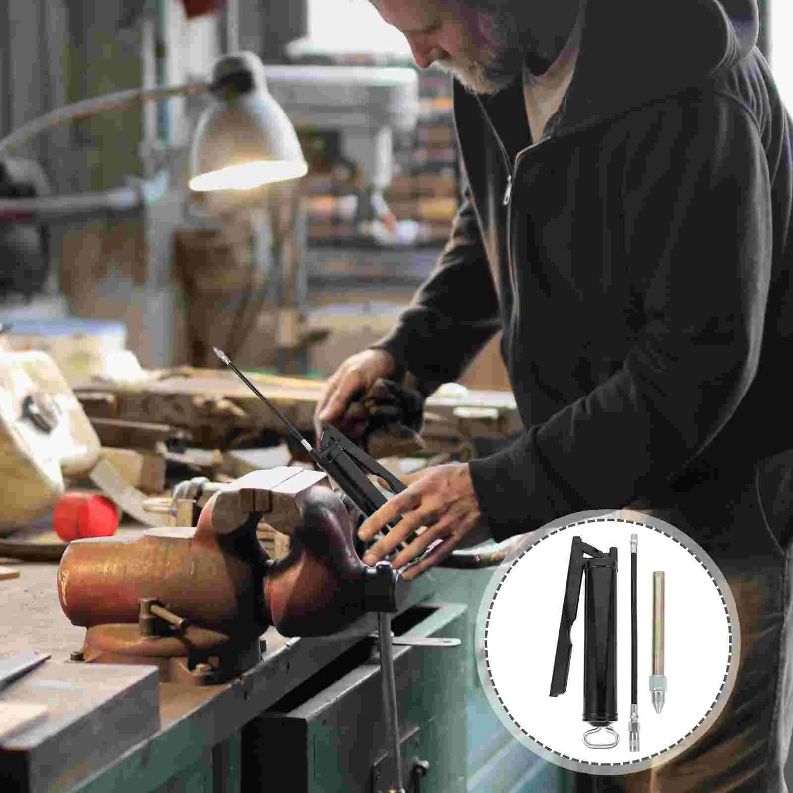 Car Manual Grease Lever Automotive Tools Lubrication Seamless Steel Pipe Heavy Duty Work
Car Manual Grease Lever Automotive Tools Lubrication Seamless Steel Pipe Heavy Duty Work