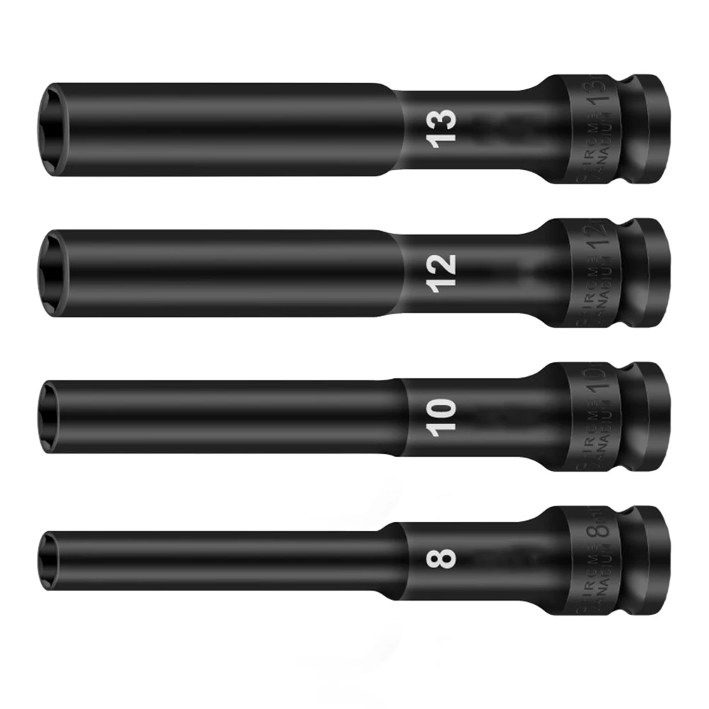 4Pcs 1/2'' Drive Socket Hexagon Adapter 8-13mm Converter Hole Connector 128mm For Electric Impact Wrench Spanner Air Tool
4Pcs 1/2'' Drive Socket Hexagon Adapter 8-13mm Converter Hole Connector 128mm For Electric Impact Wrench Spanner Air Tool