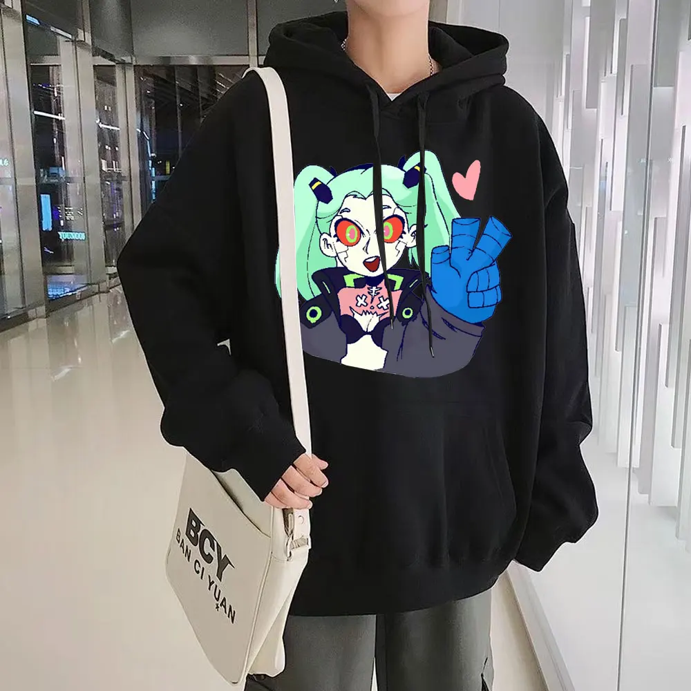 Rebecca Cyberpunk Edgerunners Hoodies Men Women Hip Hop Fashion Hooded Sweatshirt Harajuku Streetwear Hoodie Fleece Clothes Tops
Rebecca Cyberpunk Edgerunners Hoodies Men Women Hip Hop Fashion Hooded Sweatshirt Harajuku Streetwear Hoodie Fleece Clothes Tops