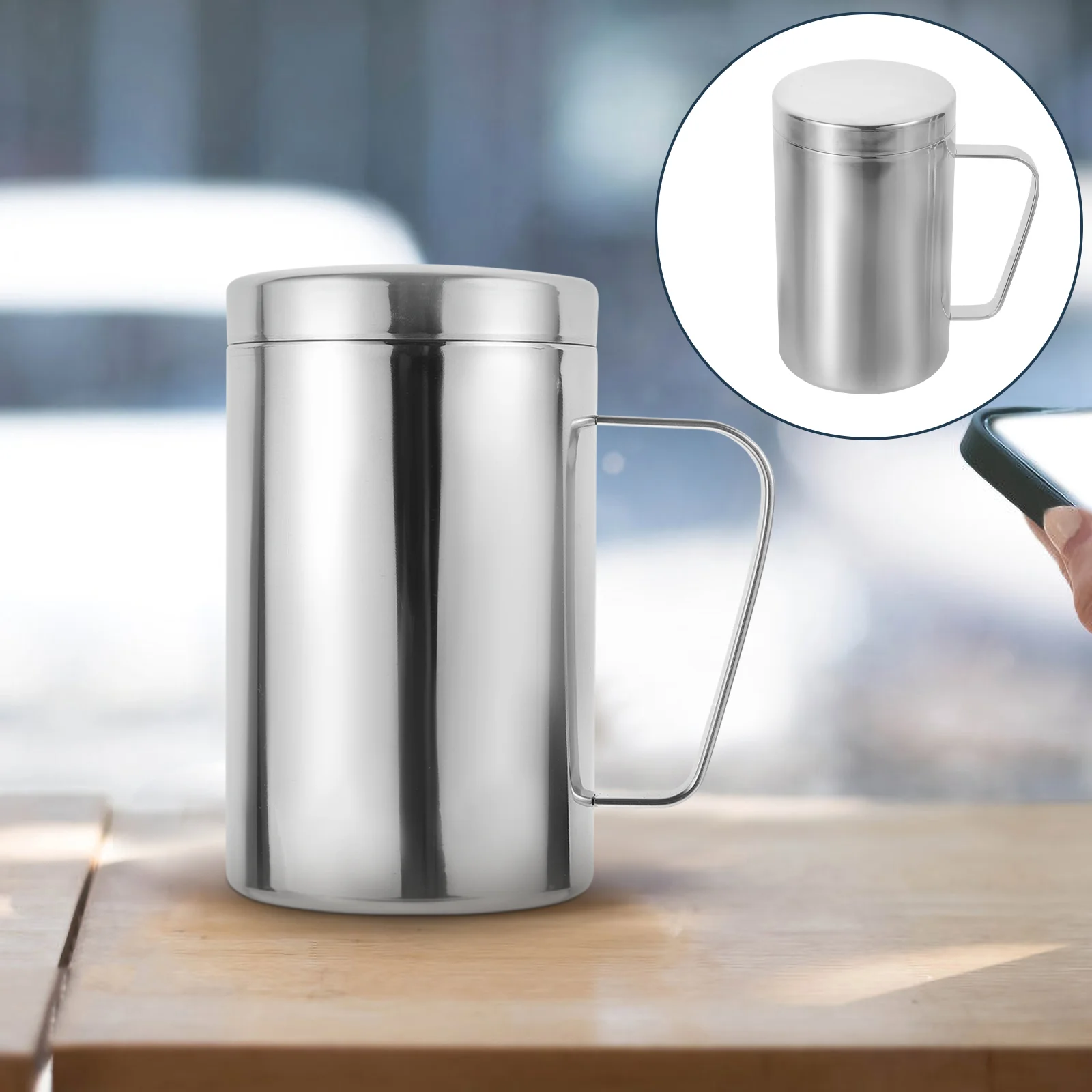 Stainless Steel Water Mug Unbreakable Coffee Mug Multi-function Water Cup with Lid
Stainless Steel Water Mug Unbreakable Coffee Mug Multi-function Water Cup with Lid