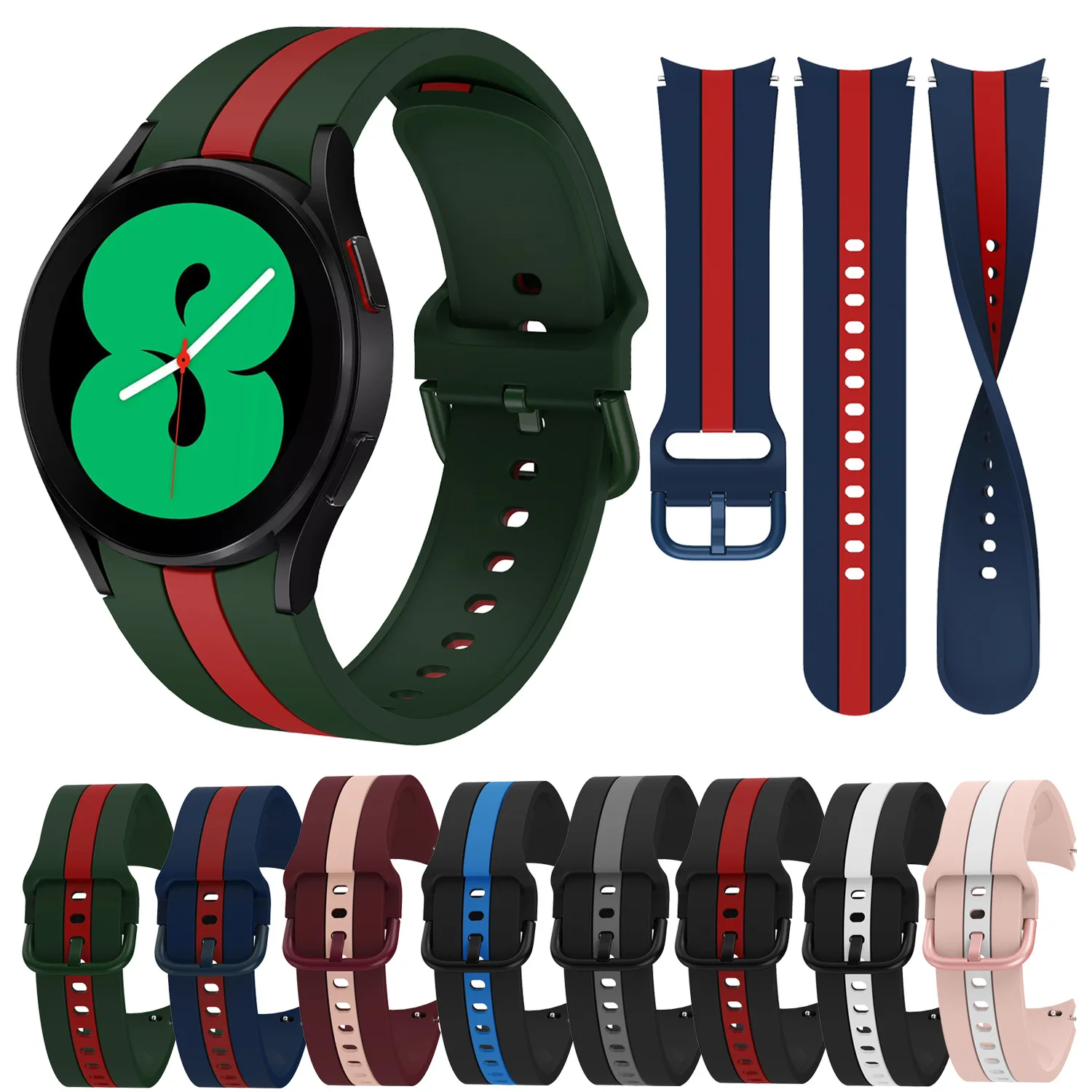 Sport Strap for Sumsung Galaxy Watch 4 40mm 44mm Band for Samsung Galaxy Watch 4 Classic 42mm 46mm Watchband Silicone Bracelet
Sport Strap for Sumsung Galaxy Watch 4 40mm 44mm Band for Samsung Galaxy Watch 4 Classic 42mm 46mm Watchband Silicone Bracelet