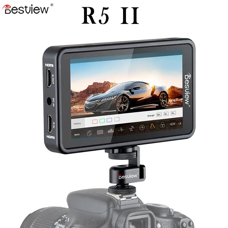 

Desview R5 II R5II Field Monitor 5.5” Touch Screen HDR 3D LUT 4K HDMI 1920x1080 IPS for Canon Sony Nikon Panasonic Fujifilm
