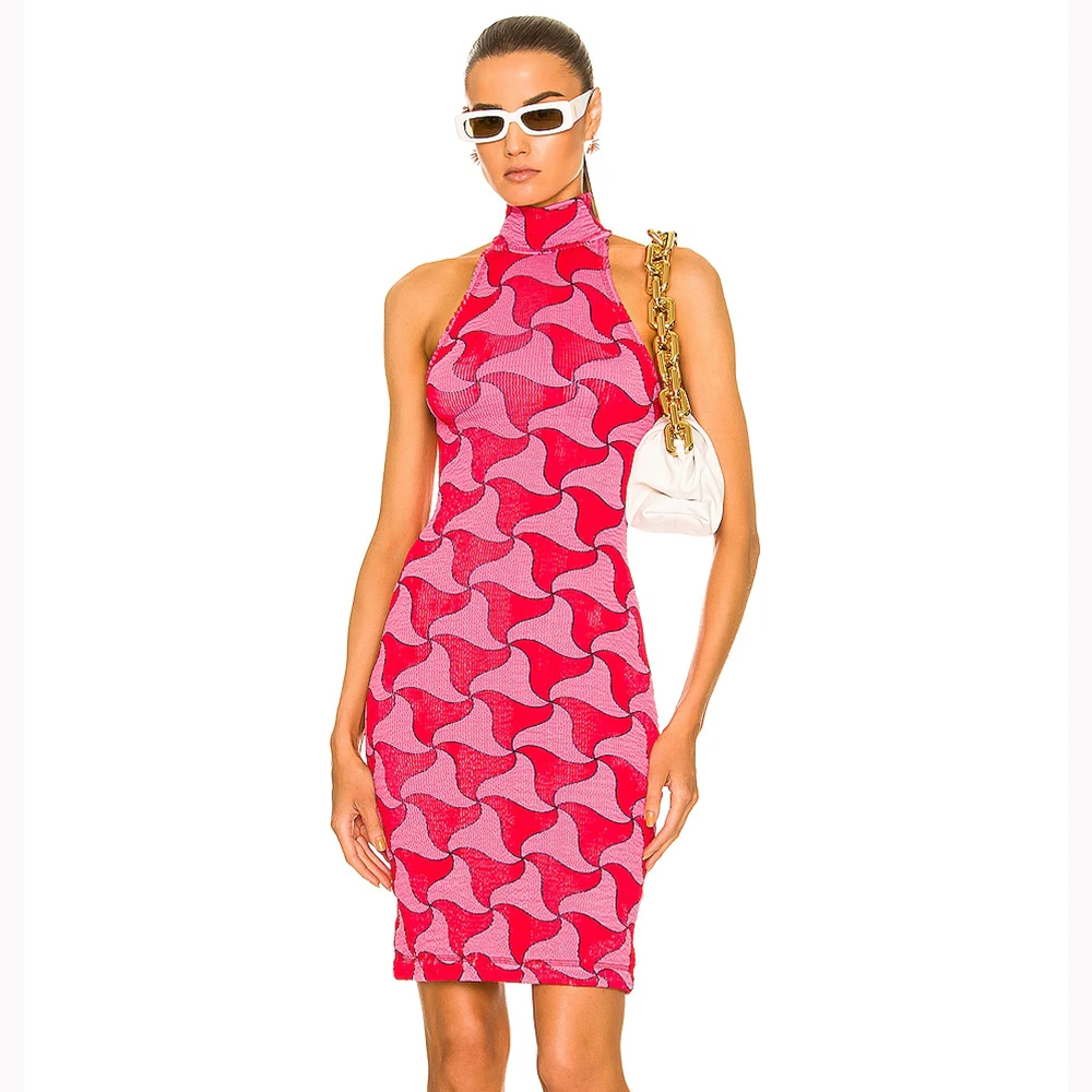 2022 Summer New Women'S Sexy Sleeveless O-Neck Printed Bandage Dress Bodycon Club Party Runway Evening Dress Vestidos
2022 Summer New Women'S Sexy Sleeveless O-Neck Printed Bandage Dress Bodycon Club Party Runway Evening Dress Vestidos