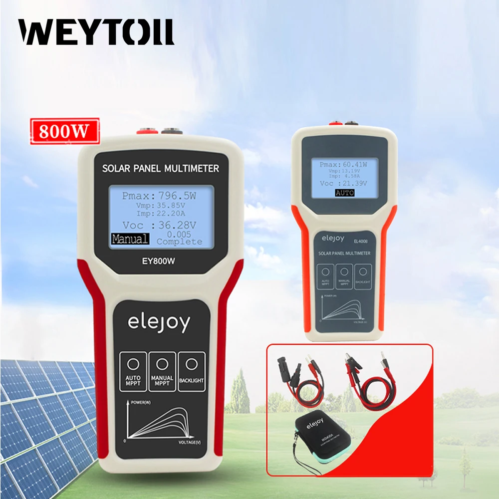Handheld Photovoltaic Panel Multimeter Auto/ Manual MPPT Detection Solar Panel MPPT Tester Circuit Voltage Testing Tool
Handheld Photovoltaic Panel Multimeter Auto/ Manual MPPT Detection Solar Panel MPPT Tester Circuit Voltage Testing Tool