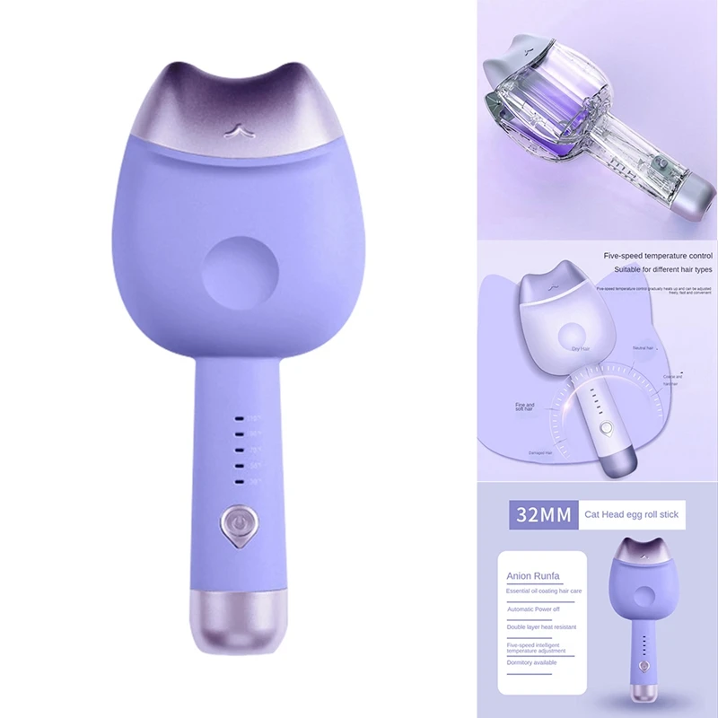 32Mm Egg Curling Iron Automatic Electric Hair Curler Water Ripple Styling Tools Lazy Man With Short Hair Curler 
32Mm Egg Curling Iron Automatic Electric Hair Curler Water Ripple Styling Tools Lazy Man With Short Hair Curler