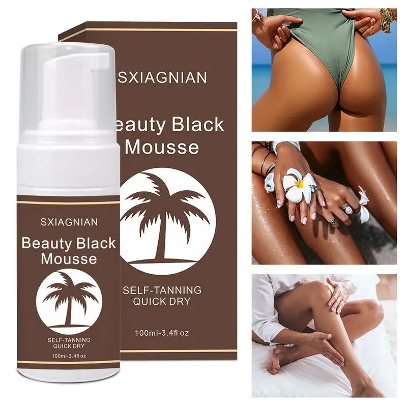 100ml Self Tanning Mousse Body Bronzer Fast Face Self Tanner Fake Tan Cream Solarium Makeup Foundation Bronzer Nourishing Lotion 
100ml Self Tanning Mousse Body Bronzer Fast Face Self Tanner Fake Tan Cream Solarium Makeup Foundation Bronzer Nourishing Lotion