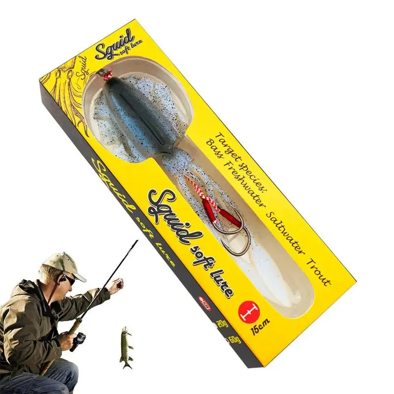 Luminous Squid Bait Artificial Squid Fishing Lures Baits Soft Luminous Octopus Trolling Saltwater Bait Bait Skirts Spinner Baits
Luminous Squid Bait Artificial Squid Fishing Lures Baits Soft Luminous Octopus Trolling Saltwater Bait Bait Skirts Spinner Baits