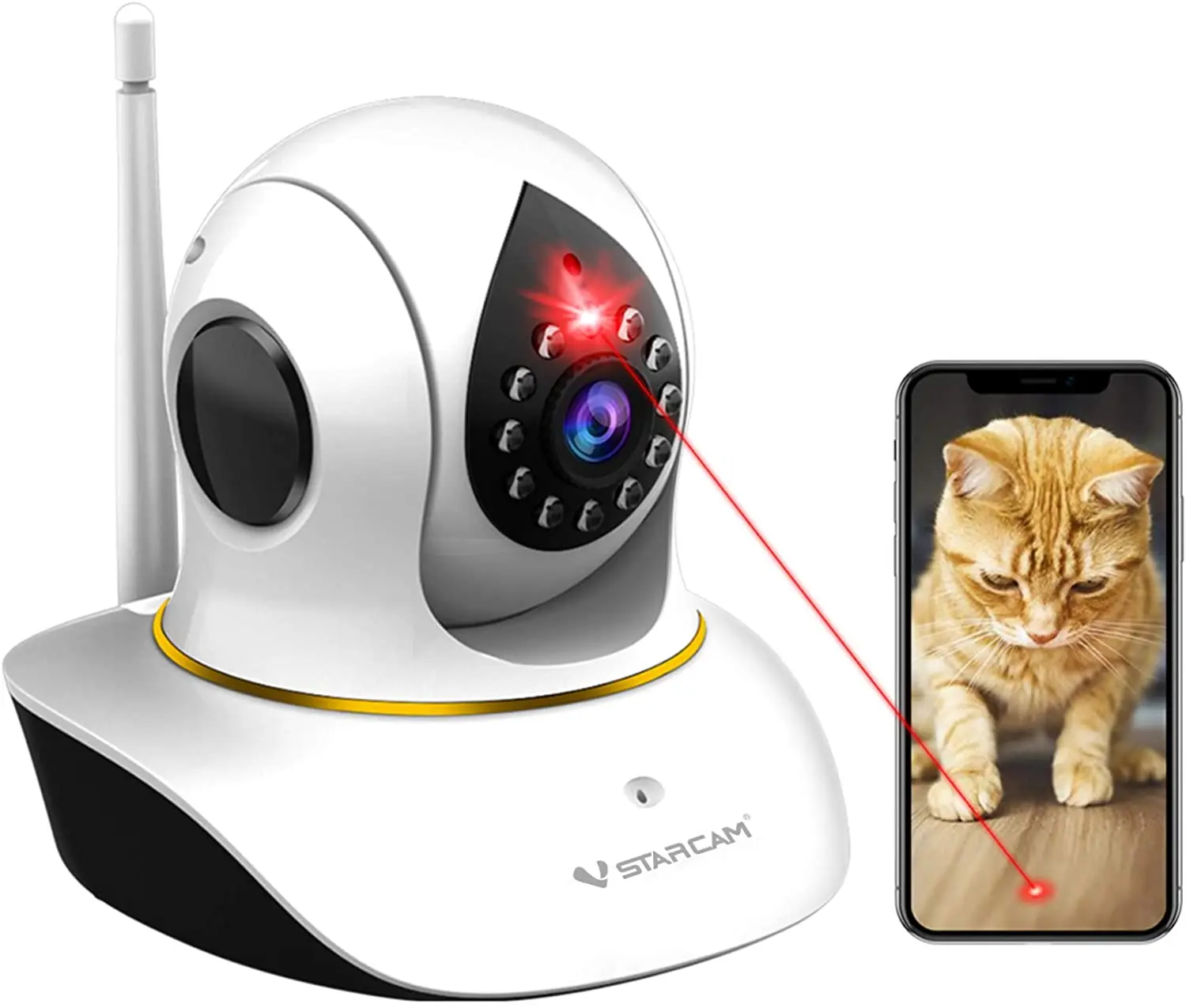 Камера для домашних животных, камера для кошек VStarcam с лазерной беспроводной камерой для собак 1080P, игрушки для кошек, ночное видение, звуковы...
Камера для домашних животных, камера для кошек VStarcam с лазерной беспроводной камерой для собак 1080P, игрушки для кошек, ночное видение, звуковы...
