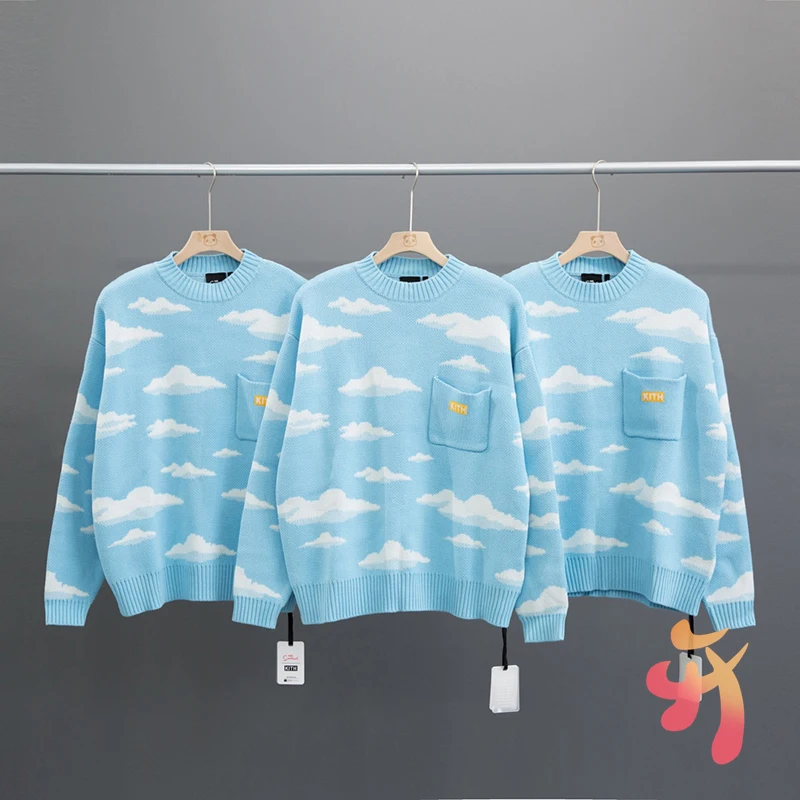 Свитер KITH Joint в стиле High Street, модный свитер с круглым вырезом и карманами для пар, мужские и женские свитера оверсайз
Свитер KITH Joint в стиле High Street, модный свитер с круглым вырезом и карманами для пар, мужские и женские свитера оверсайз